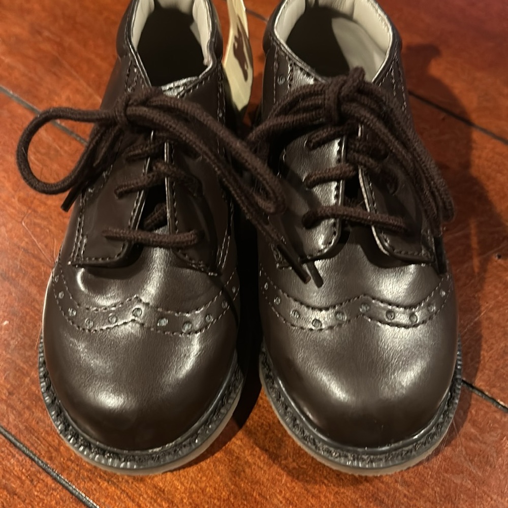 NWT Baby Gap Brown Lace Up Oxford Boots INFANT  Size 7